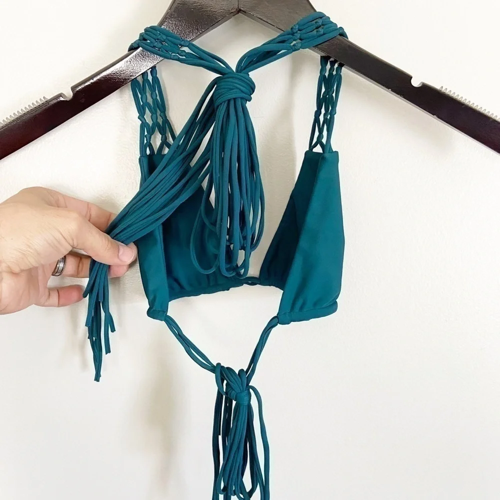 NWT MIKOH Macrame Coconut Tamarindo Bikini Set S - Picture 7 of 14